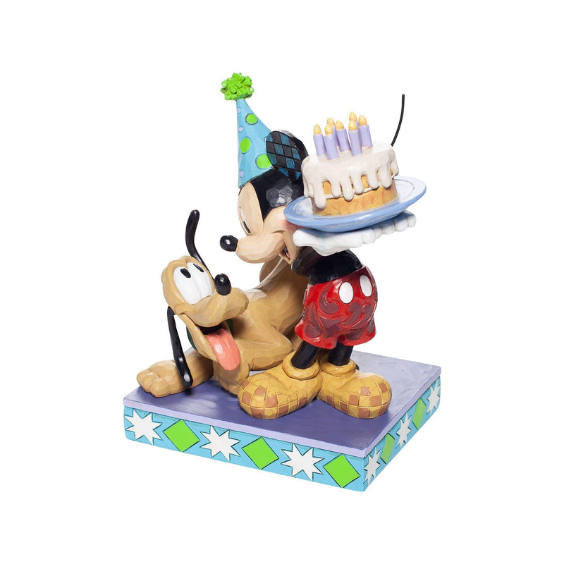Happy Birthday Pal (Pluto and Mickey Mouse Figurine) - Disney Traditionsby Jim Shore - Enesco Gift Shop