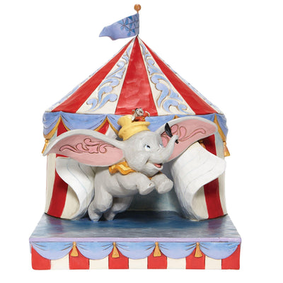 Over the Big Top - Dumbo Circus out of Tent Figurine - Disney Traditionsby Jim Shore - Enesco Gift Shop