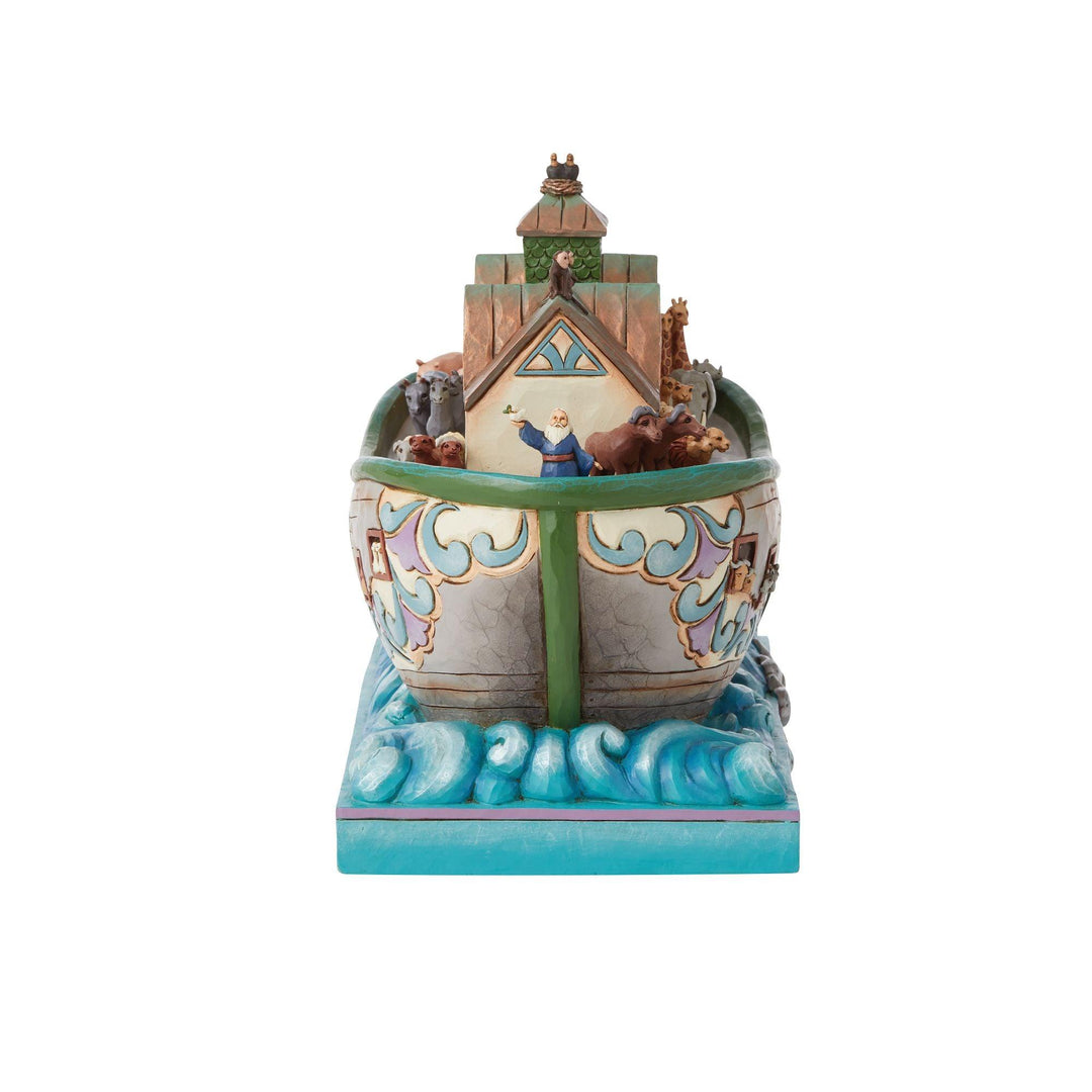 Set Sail With Faith That Doesn't Fail (Noahs Ark Masterpiece Figurine) - Heartwood Creek by Jim Shore - Enesco Gift Shop