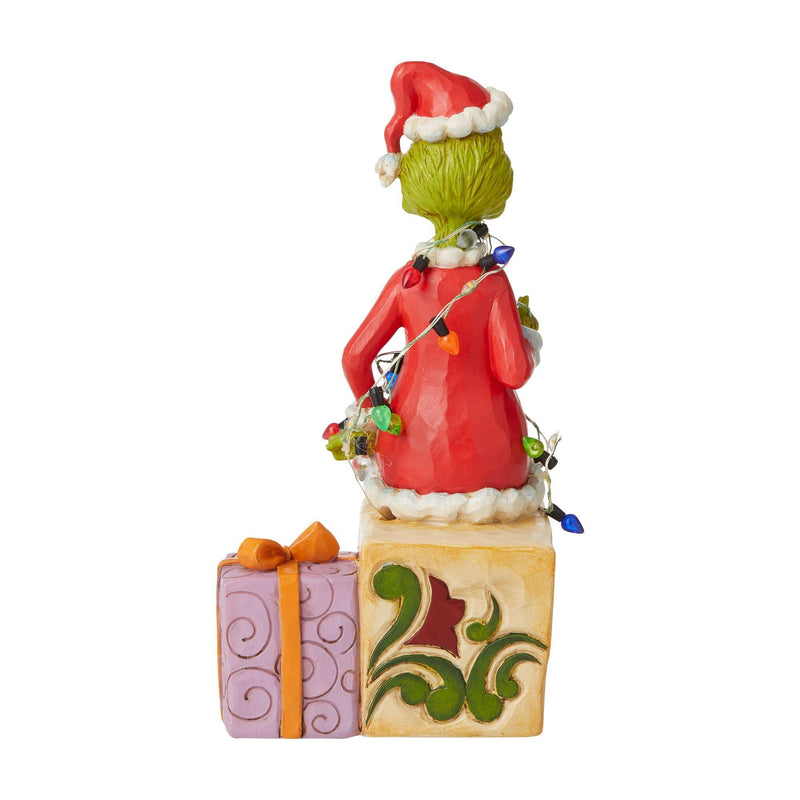 Grinch with lights Figurine - The Grinch by Jim Shore - Enesco Gift Shop