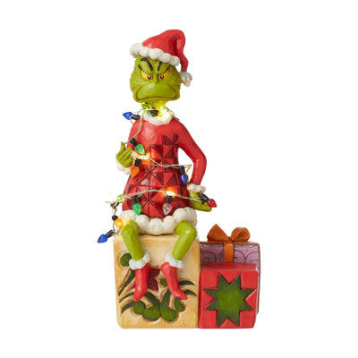 Grinch with lights Figurine - The Grinch by Jim Shore - Enesco Gift Shop