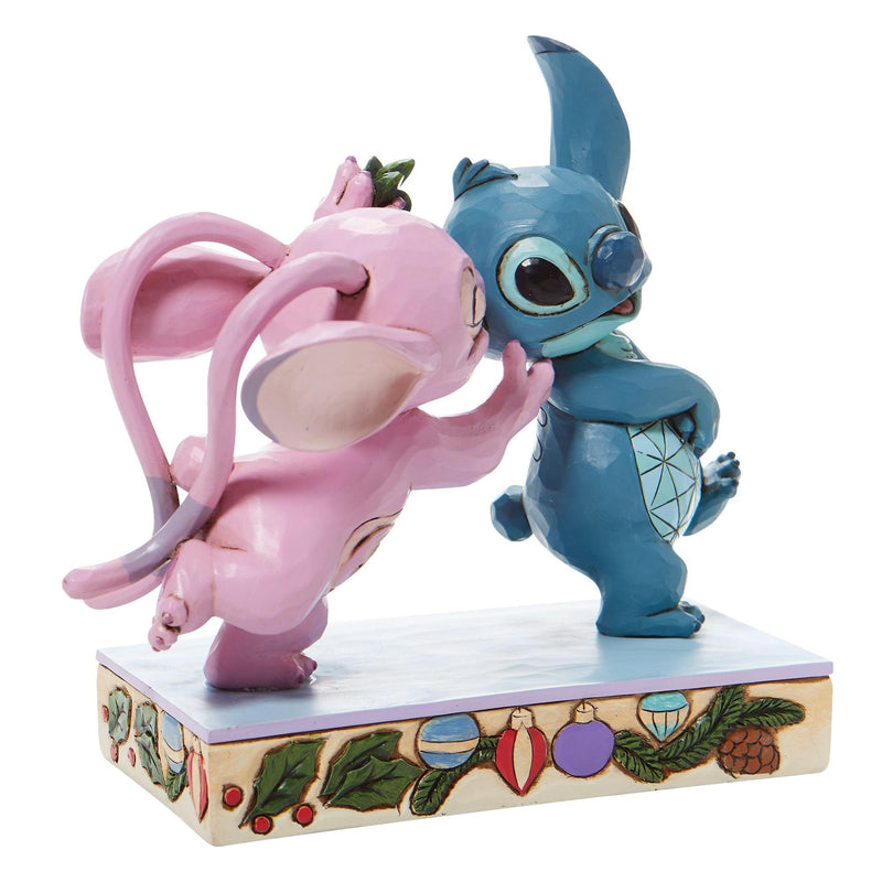Stitch and Angel with Mistletoe Figurine - Disney Traditions by Jim Shore - Enesco Gift Shop