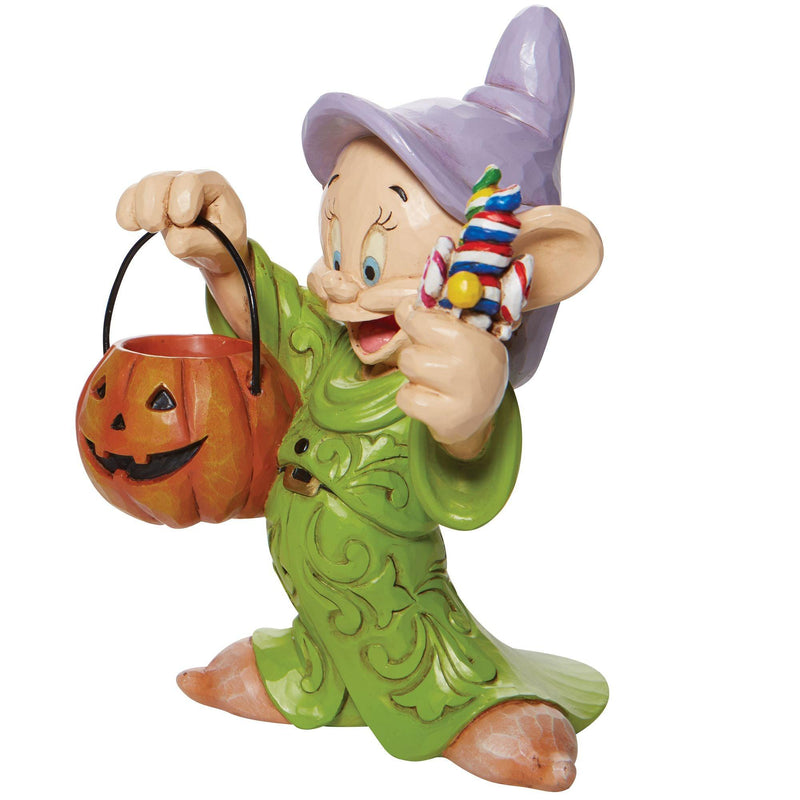 Cheerful Candy Collector - Snow White Dopey Trick-or-Treating Figurine - DisneyTraditions by Jim Shore - Enesco Gift Shop