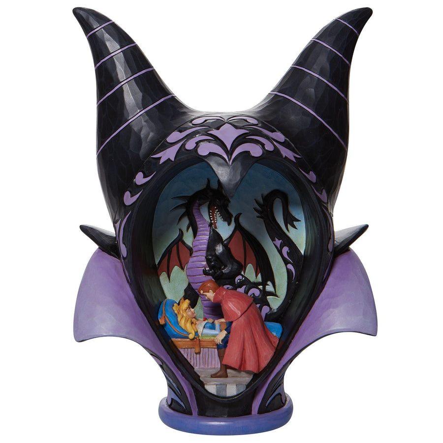 True Love's Kiss - Sleeping Beauty Maleficent Diorama Headdress Figurine - Disney Traditions by Jim Shore - Enesco Gift Shop