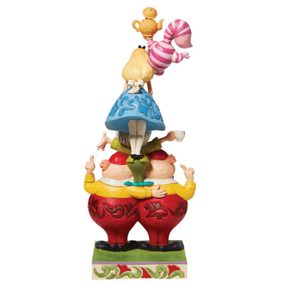 We're All Mad Here - Stacked Alice in Wonderland Figurine- Disney Traditions by Jim Shore - Enesco Gift Shop