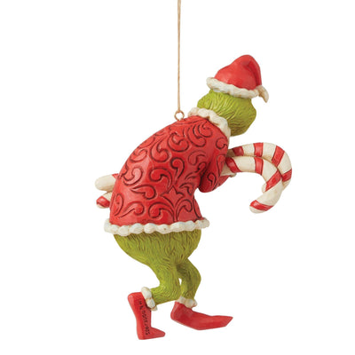 Grinch Stealing Candy Canes Hanging Ornament - The Grinch by Jim Shore - Enesco Gift Shop