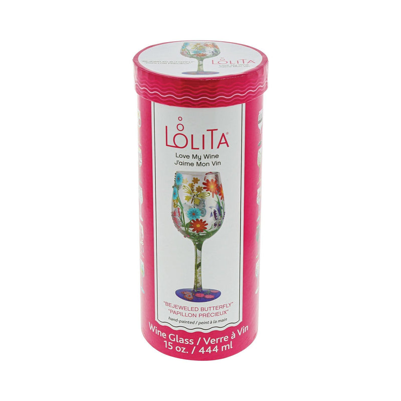 Bejeweled Butterfly Wine Glass by Lolita - Enesco Gift Shop