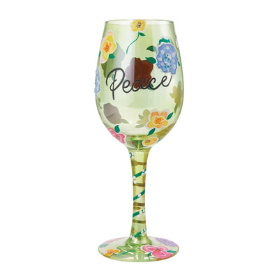 Peace Wine Glass - Enesco Gift Shop