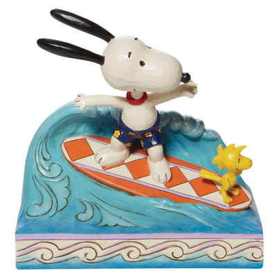 Cowabunga| (Snoopy and Woodstock Surfing Figurine) - Peanuts by Jim Shore - Enesco Gift Shop