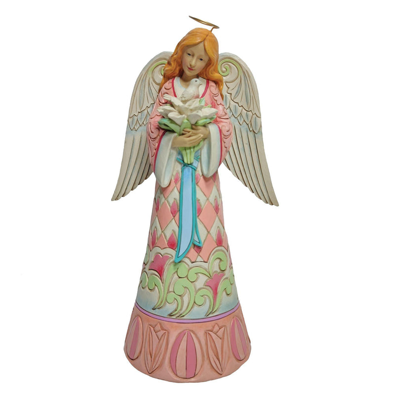 Easter Faith (Angel with Easter Lilies and Doves Figurine)- Heartwood Creek by Jim Shore - Enesco Gift Shop
