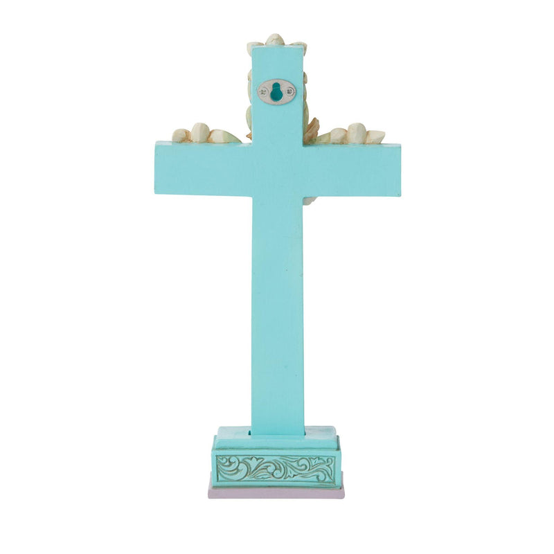 Cross with Lilies and Dove Figurine - Heartwood Creek by Jim Shore - Enesco Gift Shop