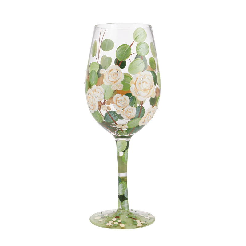 Bouquet in Bloom Wine Glass by Lolita - Enesco Gift Shop