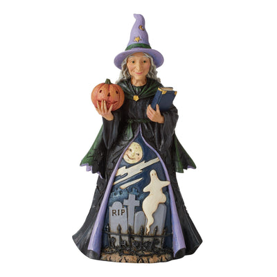 Friendly Witch Figurine - Heartwood Creek by Jim Shore - Enesco Gift Shop