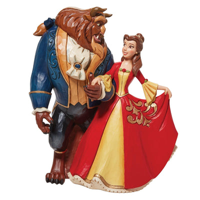 Beauty & the Beast Enchanted Christmas Figurine - Disney Traditions by Jim Shore - Enesco Gift Shop