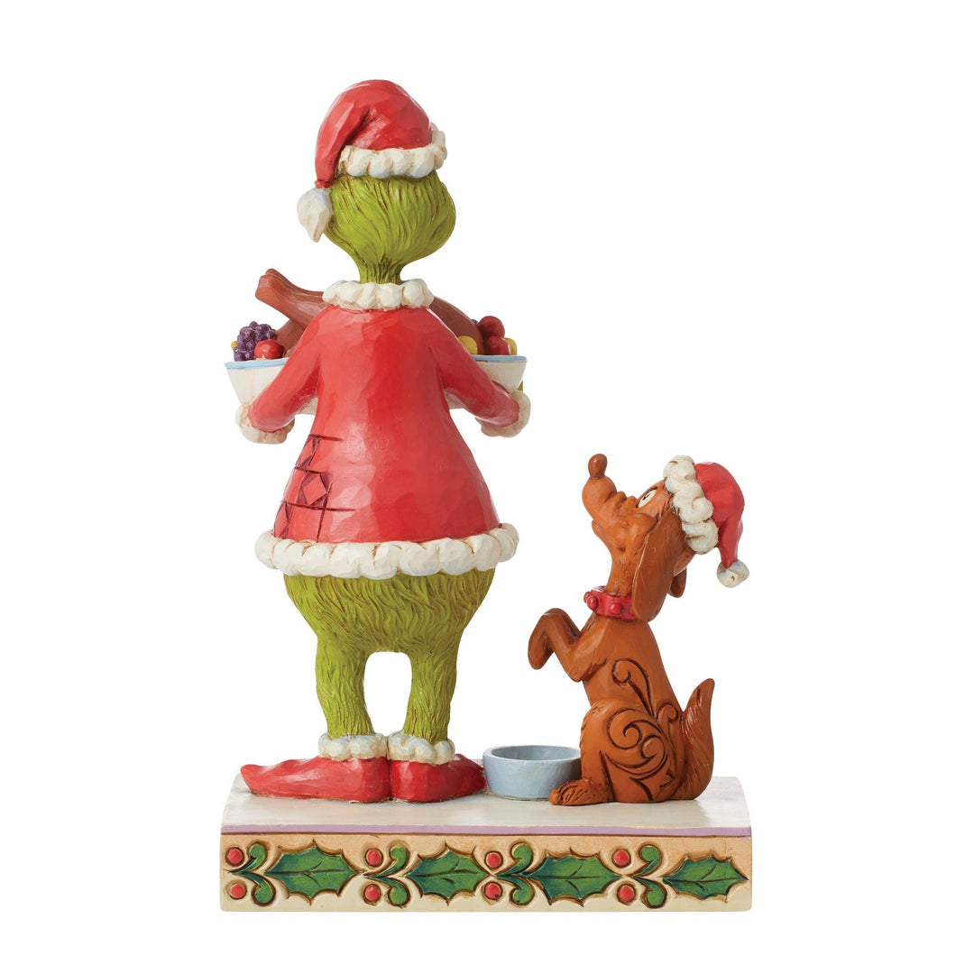 Grinch with Christmas Dinner Figurine - The Grinch by Jim Shore - Enesco Gift Shop