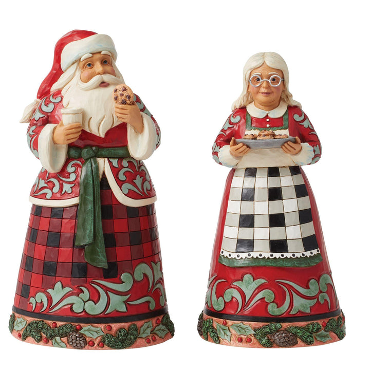 Highland Glen Mr & Mrs Claus Figurine - Heartwood Creek by Jim Shore - Enesco Gift Shop