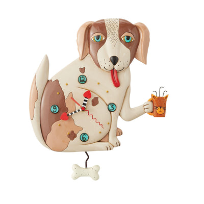 No Bones (dog) Clock by Allen Designs - Enesco Gift Shop