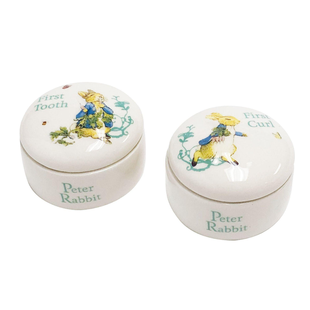 Peter Rabbit First Tooth & Curl Box by Beatrix Potter - Enesco Gift Shop