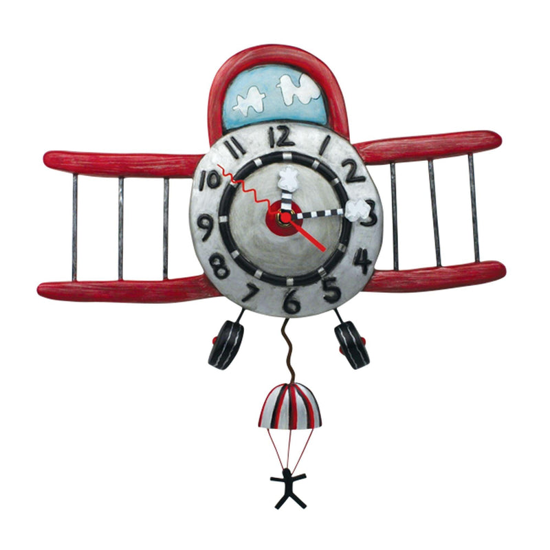 Air Plane Jumper Clock - Enesco Gift Shop