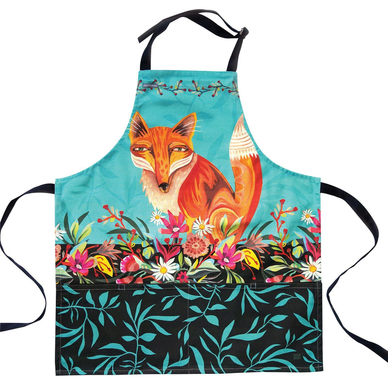 Fox and Flowers Apron - Enesco Gift Shop