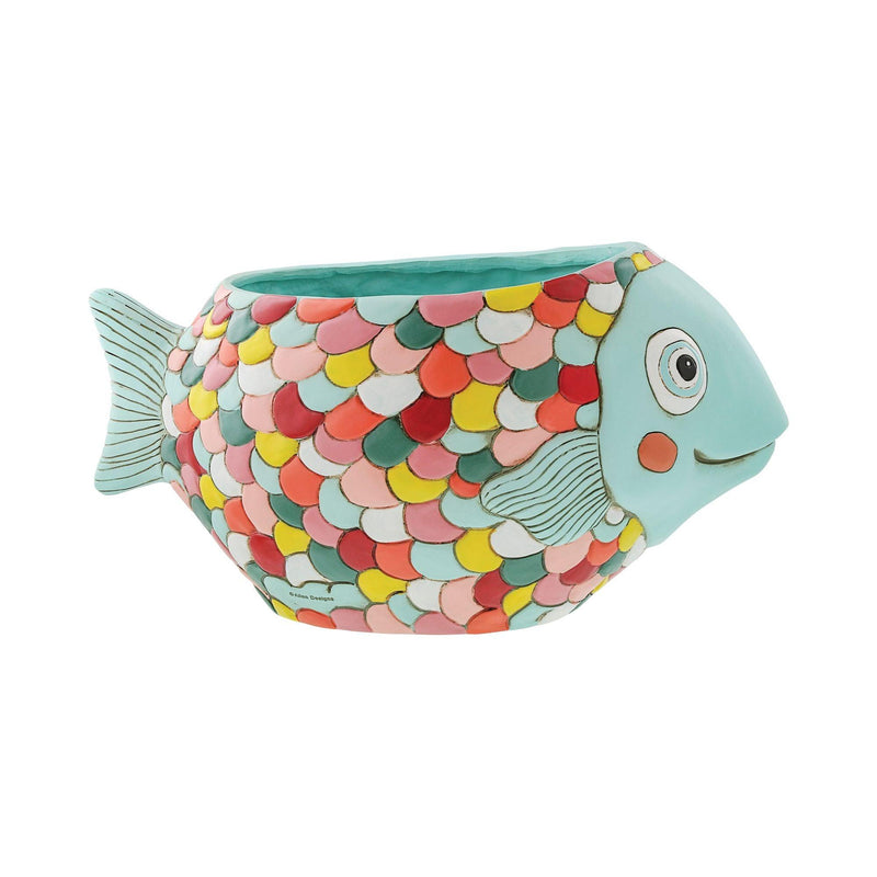 Rainbow Fish Super Planter - Enesco Gift Shop