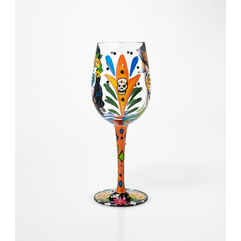 Sugar Skulls Wine Glass by Lolita - Enesco Gift Shop