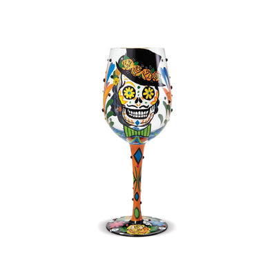 Sugar Skulls Wine Glass by Lolita - Enesco Gift Shop