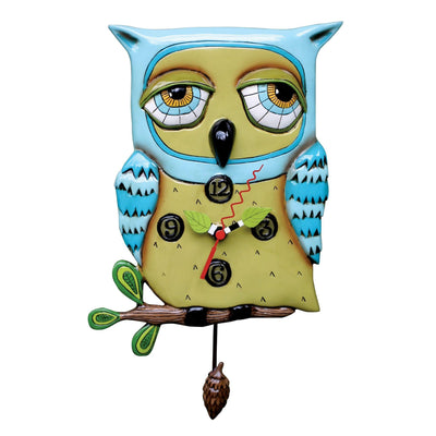 Old Blue Owl Clock - Enesco Gift Shop