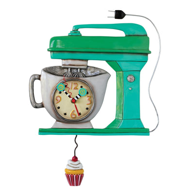 Vintage Mixer Clock (green) - Enesco Gift Shop