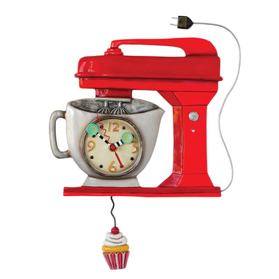 Vintage Mixer Clock (red) - Enesco Gift Shop