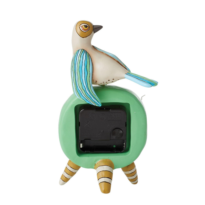Perched (bird) Desk Clock by Allen Designs - Enesco Gift Shop