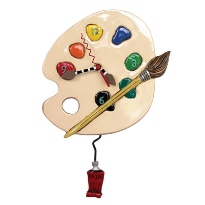 Art Time Clock (painting pallete) - Enesco Gift Shop