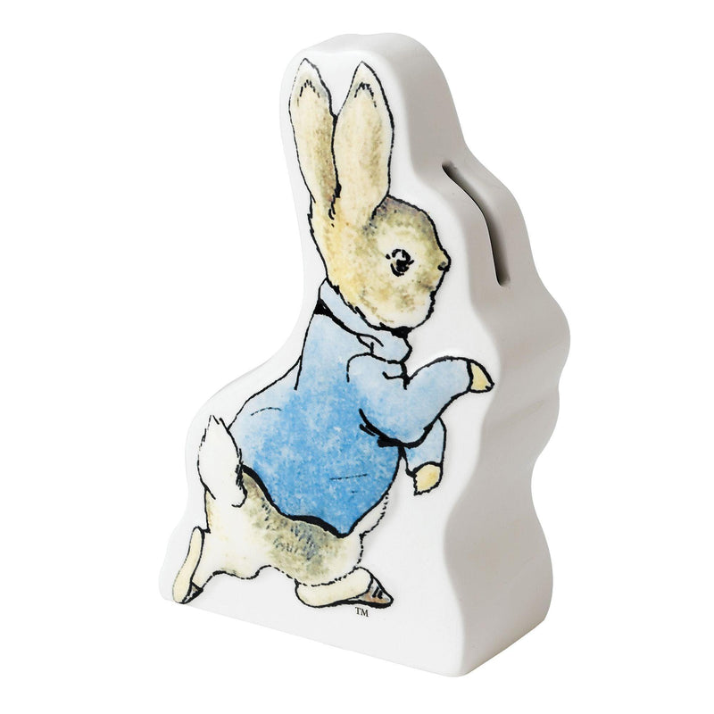 Peter Rabbit Running Money Bank by Beatrix Potter - Enesco Gift Shop