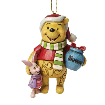 Winnie the Pooh and Piglet Hanging Ornament - Disney Traditions by Jim Shore - Enesco Gift Shop