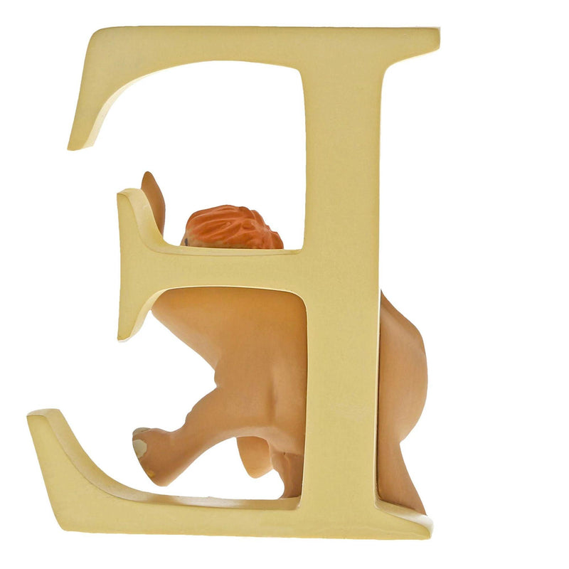 "E" - Baby Elephant Decorative Alphabet Letter by Enchanting Disney - Enesco Gift Shop