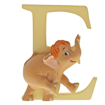 "E" - Baby Elephant Decorative Alphabet Letter by Enchanting Disney - Enesco Gift Shop