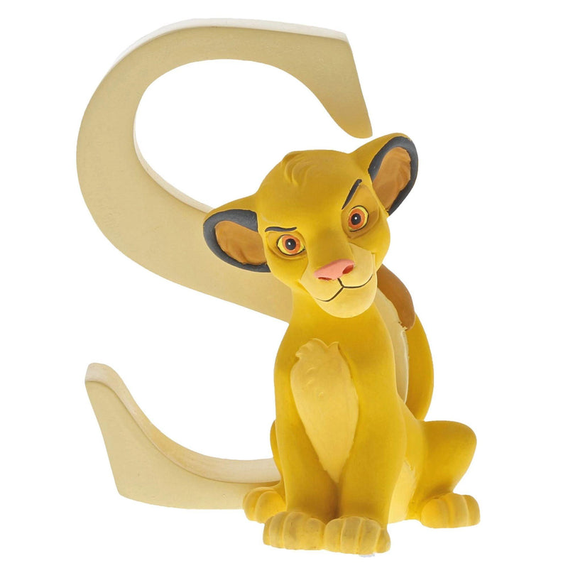 "S" - Simba Decorative Alphabet Letter by Enchanting Disney - Enesco Gift Shop
