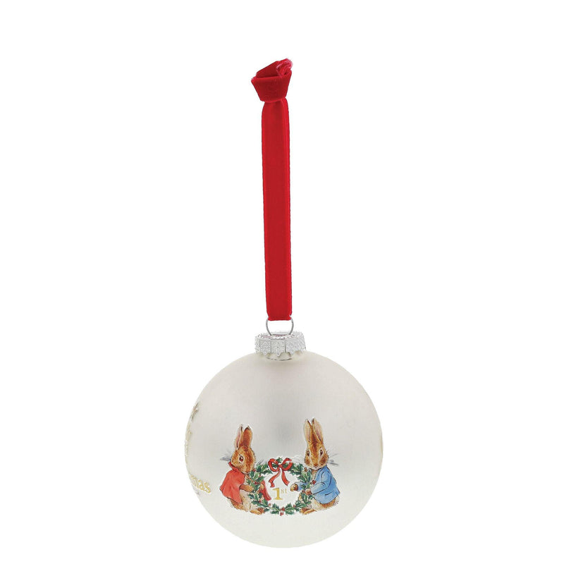 Peter Rabbit My First Christmas Bauble by Beatrix Potter - Enesco Gift Shop