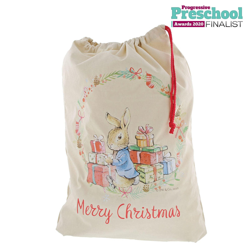 Peter Rabbit Christmas Sack by Beatrix Potter - Enesco Gift Shop