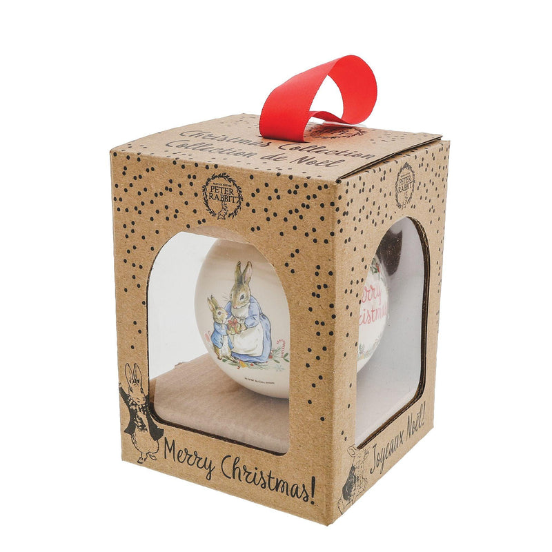 Peter Rabbit Christmas Bauble by Beatrix Potter - Enesco Gift Shop
