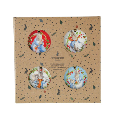 Peter Rabbit Ceramic Hanging Ornaments (Set of 4) - Enesco Gift Shop