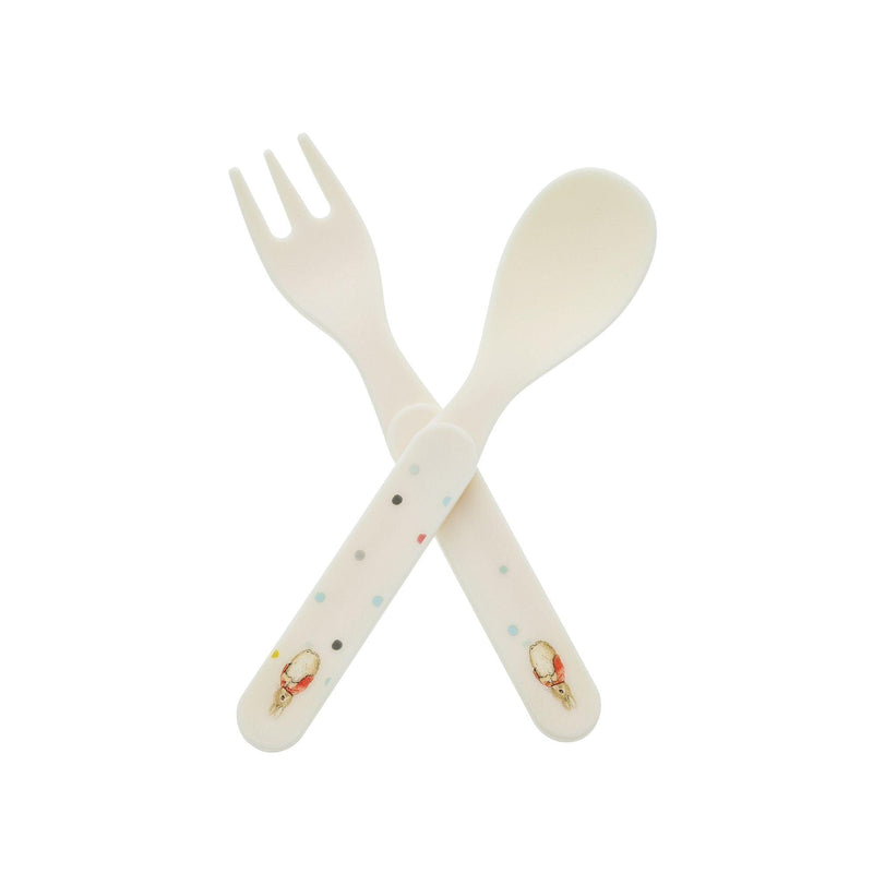 Flopsy Fork and Spoon Set by Beatrix Potter - Enesco Gift Shop