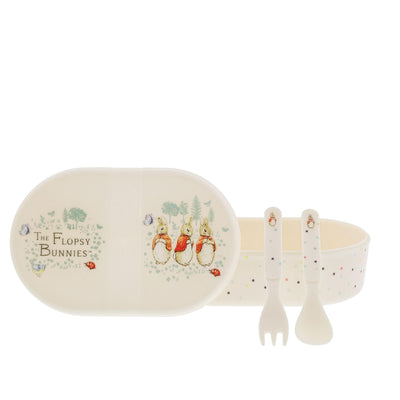 Flopsy Snack Box and Cutlery Set by Beatrix Potter - Enesco Gift Shop